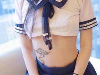 模范学院 – 高清写真浑然天成，镂空的电竞唐嫣竟能让我想起李白。